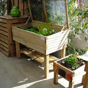 Jardinière bac en bois - Mobilier d'extérieur en mélèze